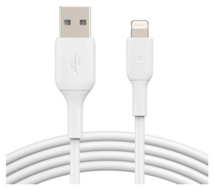 Belkin MFI Regular USB to Lightning Cable Λευκό 3m (CAA001BT3MWH)