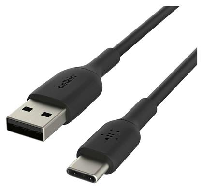 Belkin Regular USB 2.0 Cable USB-C male - USB-A male Μαύρο 2m (CAB001bt2MBK)