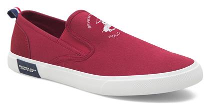 Beverly Hills Polo Club Πάνινα Ανδρικά Slip-On Μπορντό από το Modivo