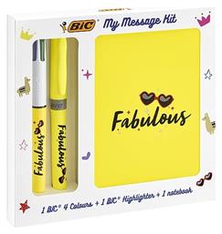 Bic Σετ Γραφείου με Σημειωματάριο και Στυλό Fabulous Kit 3τμχ