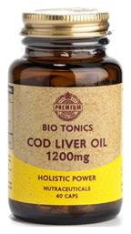 Bio Tonics Cod Liver Oil Μουρουνέλαιο 1200mg 40 φυτικές κάψουλες