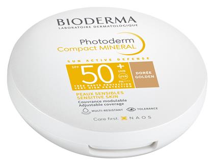 Bioderma Photoderm Compact Mineral Αδιάβροχη Αντηλιακή Πούδρα Προσώπου SPF50 με Χρώμα Golden 10gr από το Pharm24