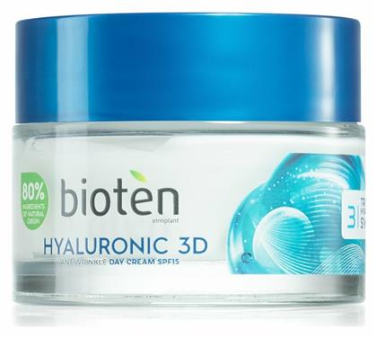 Bioten 3D Κρέμα Προσώπου Ημέρας με SPF15 για Ενυδάτωση & Αντιγήρανση με Υαλουρονικό Οξύ 50ml από το e-Fresh