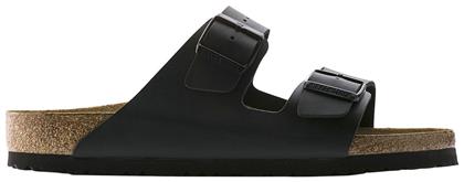 Birkenstock Arizona Birko-Flor Δερμάτινα Ανδρικά Σανδάλια σε Μαύρο Χρώμα Narrow Fit από το Modivo