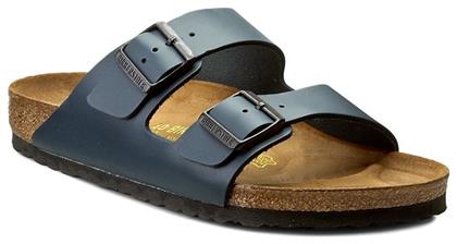 Birkenstock Arizona Δερμάτινα Ανδρικά Σανδάλια σε Μπλε Χρώμα Regular Fit