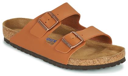 Birkenstock Arizona Δερμάτινα Ανδρικά Σανδάλια σε Καφέ Χρώμα Regular Fit