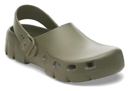 Birkenstock Birki Γυναικεία Ανατομικά Σαμπό Πράσινα