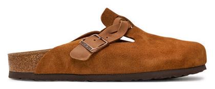 Birkenstock Boston Braided Γυναικεία Ανατομικά Σαμπό Καφέ