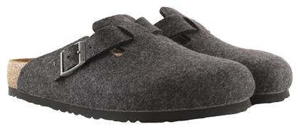 Birkenstock Boston Χειμερινές Ανδρικές Παντόφλες Γκρι