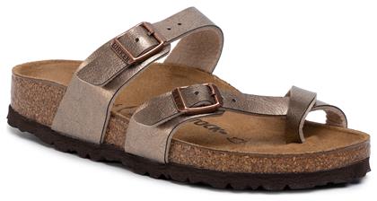Birkenstock Mayari Birko-Flor Γυναικεία Σανδάλια Ανατομικά σε Χρυσό Χρώμα