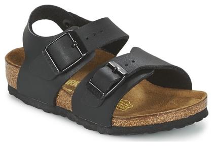 Birkenstock Παιδικά Πέδιλα New York Ανατομικά Μαύρα