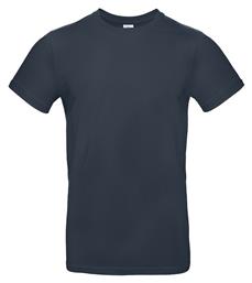 B&C E190 Ανδρικό Διαφημιστικό T-shirt Κοντομάνικο Navy