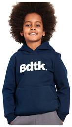 BodyTalk Fleece Παιδικό Φούτερ με Κουκούλα και Τσέπες Μπλε