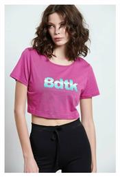 BodyTalk Γυναικείο Αθλητικό Crop Top Κοντομάνικο Φούξια Φούξια