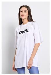 BodyTalk Γυναικείο Αθλητικό Oversized T-shirt Λευκο