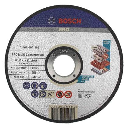 Bosch Δίσκος Κοπής Πολλαπλών Εφαρμογών Rapido 125x1mm 2608602385 1τμχ