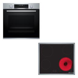 Bosch Φούρνος άνω Πάγκου 71lt με Κεραμικές Εστίες Π59.4εκ. Inox