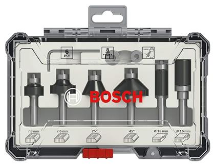 Bosch Σετ Φρέζες για Ρούτερ Υποδοχής 8mm 2607017469 6τμχ