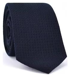 Boss Ανδρική Γραβάτα Μεταξωτή Μονόχρωμη σε Μπλε Χρώμα