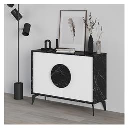 Μπουφές από Ξύλο Gora Μαύρο / Λευκό 110x35.6x82cm