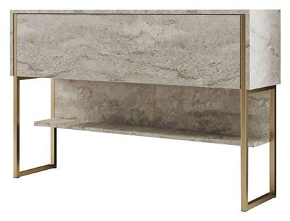 Μπουφές Luxe Ξύλινος Travertine - Χρυσό 120x30x80cm