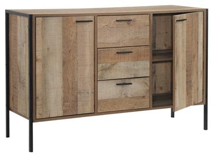 Μπουφές Pallet-W Ξύλινος με Συρτάρια 124x40x80cm