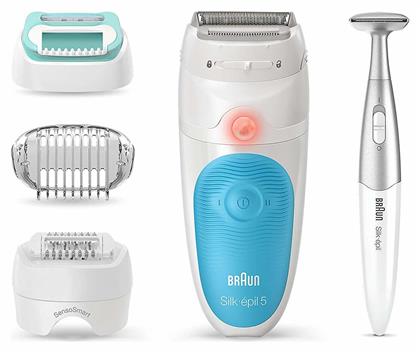 Braun Silk Epil 5 Σετ Αποτρίχωσης Epilator για Πρόσωπο, Σώμα & Μπικίνι SE5810 από το Notos