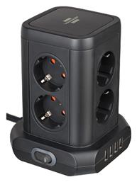 Brennenstuhl Πολύπριζο 8 Θέσεων με Διακόπτη, 4 USB και Καλώδιο 2m Λευκό από το DealsShop