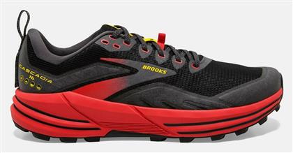 Brooks Cascadia 16 Ανδρικά Αθλητικά Παπούτσια Trail Running Μαύρα