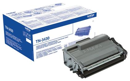 Brother TN-3430 Γνήσιο Toner Laser Εκτυπωτή Μαύρο 3000 Σελίδων (TN-3430)