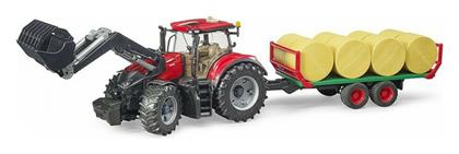Bruder Case IH Optum 300CVX & Bale Transport Trailer για 3+ Ετών