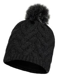 Buff Caryn Pom Pom Beanie Γυναικείος Fleece Σκούφος με Πλεξούδες Graphite