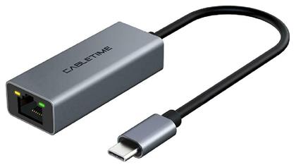 Cabletime CML100 USB-C Αντάπτορας Δικτύου για Ενσύρματη σύνδεση Ethernet