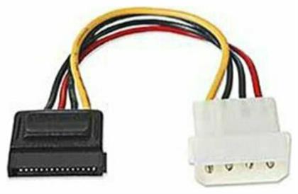 Cablexpert 4-Pin Molex male - 15-Pin Sata female Cable 0.5m (CC-SATA-PS)