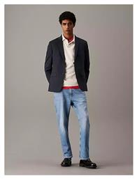 Calvin Klein Ανδρικό Παντελόνι Τζιν Cropped Tapered Μπλε