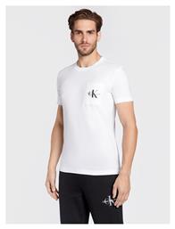 Calvin Klein Ανδρικό T-shirt Λευκό Μονόχρωμο