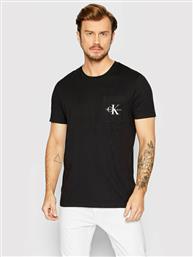 Calvin Klein Ανδρικό T-shirt Μαύρο Μονόχρωμο