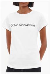 Calvin Klein Core Instit Logo Γυναικείο T-shirt Λευκό