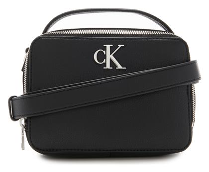 Calvin Klein Minimal Monogram Camera Γυναικεία Τσάντα Χιαστί Μαύρη από το Modivo