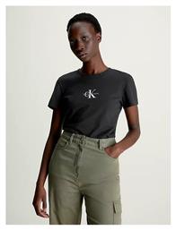 Calvin Klein Monogram Γυναικείο T-shirt Μαύρο