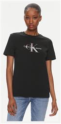 Calvin Klein Monologo Γυναικείο T-shirt Μαύρο