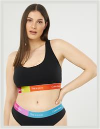 Calvin Klein Pride Μαύρο Γυναικείο Bralette Σουτιέν