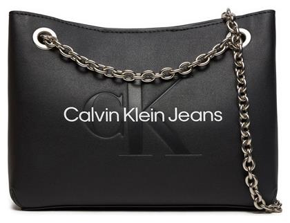 Calvin Klein Sculpted Γυναικεία Τσάντα Ώμου Μαύρη από το Tsakiris Mallas