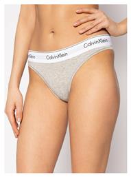 Calvin Klein Βαμβακερό Γυναικείο Slip Γκρι