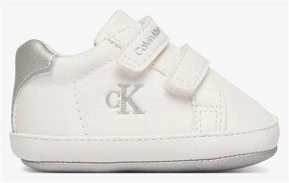 Calvin Klein Βρεφικά Sneakers Αγκαλιάς Λευκά