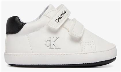 Calvin Klein Βρεφικά Sneakers Αγκαλιάς Λευκά
