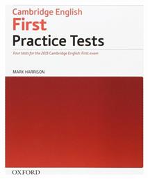 CAMBRIDGE ENGLISH FIRST PRACTICE TESTS Student 's Book N/E