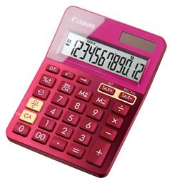 Canon Αριθμομηχανή Λογιστική LS-123K 12 Ψηφίων σε Ροζ Χρώμα
