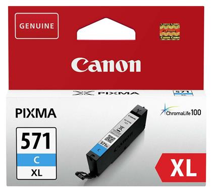 Canon CLI-571XL Μελάνι Εκτυπωτή InkJet Κυανό (0332C001)