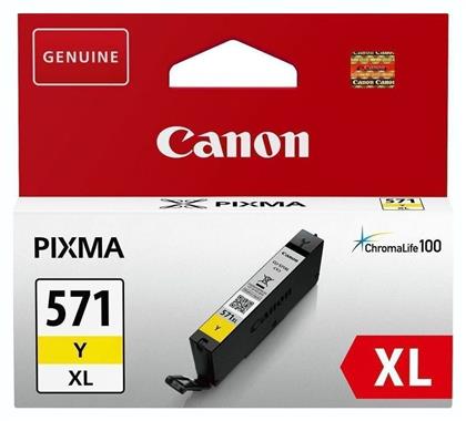 Canon CLI-571XL Μελάνι Εκτυπωτή InkJet Κίτρινο (0334C001)